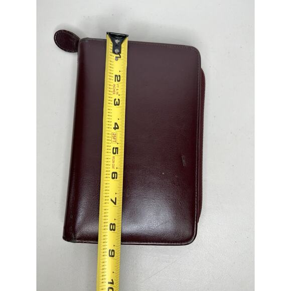 Vintage DayTimer Day Planner Burgundy Faux Leather - Picture 9 of 16